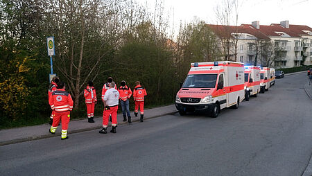 Einsatz am 17.04.2019 in Passau Rittsteig. Copyright BRK-Bereitschaft Bad Höhenstadt. 